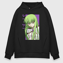 Толстовка оверсайз мужская СС Код Гиас, цвет: черный