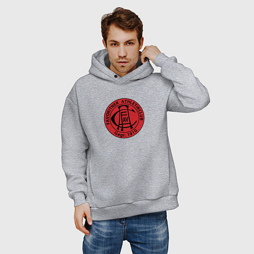 Мужское худи оверсайз Аустрия Вена / Меланж – фото 3