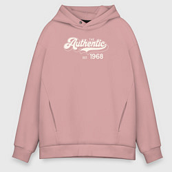 Толстовка оверсайз мужская Authentic 1968, цвет: пыльно-розовый