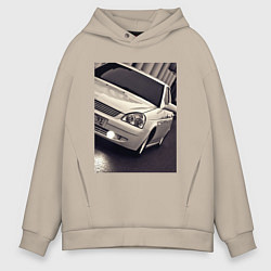 Толстовка оверсайз мужская Первейшая 2107, цвет: миндальный