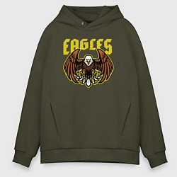Толстовка оверсайз мужская Eagles, цвет: хаки