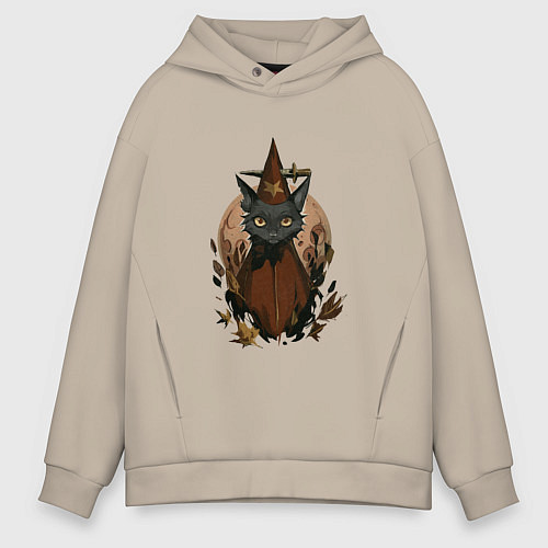 Мужское худи оверсайз Мэй Боровски в костюме / Миндальный – фото 1