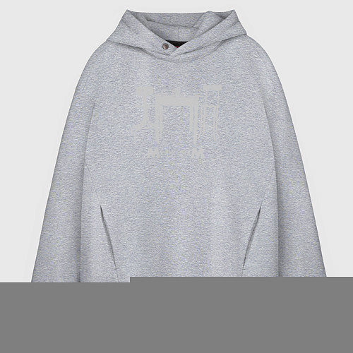 Мужское худи оверсайз Depeche Mode - Memento Mori album / Меланж – фото 1