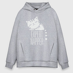 Толстовка оверсайз мужская Эксперт по сну, цвет: меланж