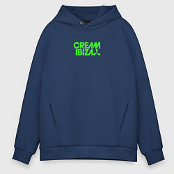 Толстовка оверсайз мужская Cream Ibiza, цвет: тёмно-синий