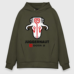 Толстовка оверсайз мужская Juggernaut Dota 2, цвет: хаки