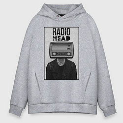 Толстовка оверсайз мужская Radiohead human, цвет: меланж