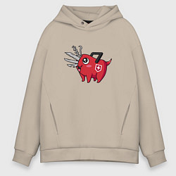 Толстовка оверсайз мужская Швейцарская Почита, цвет: миндальный