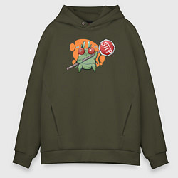 Толстовка оверсайз мужская Lethal Company: Hoarding Bug Stop, цвет: хаки