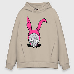 Толстовка оверсайз мужская Pink Donnie Darko, цвет: миндальный