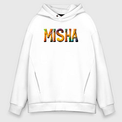 Толстовка оверсайз мужская Misha yarn art, цвет: белый