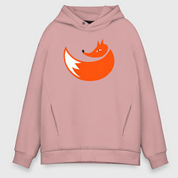 Толстовка оверсайз мужская Foxy fox, цвет: пыльно-розовый