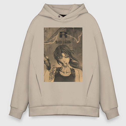 Мужское худи оверсайз Пираты Чёрной лагуны / Миндальный – фото 1