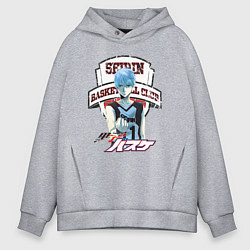 Толстовка оверсайз мужская Баскетбол Куроко Тэцуя Куроко, цвет: меланж