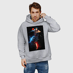 Толстовка оверсайз мужская Баскетбол Куроко Дайки Аоминэ, цвет: меланж — фото 2