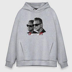 Толстовка оверсайз мужская Depeche Mode - Memento Mori tour band tour, цвет: меланж