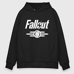 Толстовка оверсайз мужская Fallout - vault 33, цвет: черный