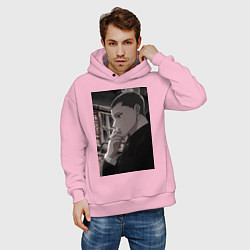 Толстовка оверсайз мужская Ведьма и чудовище Ашаф, цвет: светло-розовый — фото 2
