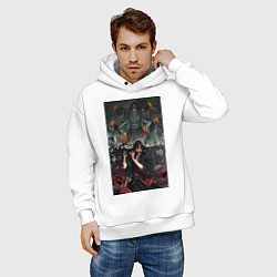 Толстовка оверсайз мужская Усянь Вэй повелитель мертвых, цвет: белый — фото 2