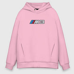 Толстовка оверсайз мужская Amg logo, цвет: светло-розовый