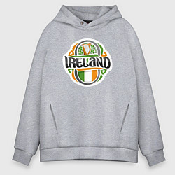 Толстовка оверсайз мужская Ireland, цвет: меланж