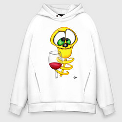 Толстовка оверсайз мужская Ричард в отпуске, цвет: белый