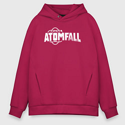 Толстовка оверсайз мужская Atomfall logo, цвет: маджента