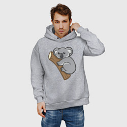 Толстовка оверсайз мужская Koala, цвет: меланж — фото 2