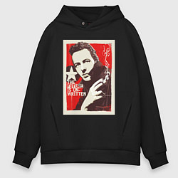 Толстовка оверсайз мужская Joe Strummer of the Clash, цвет: черный