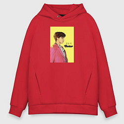 Толстовка оверсайз мужская J-hope Butter, цвет: красный
