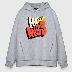 Толстовка оверсайз мужская Пан или пропал, цвет: меланж