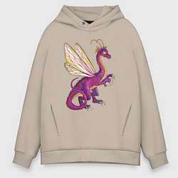 Толстовка оверсайз мужская HOMM3 Faerie Dragon, цвет: миндальный