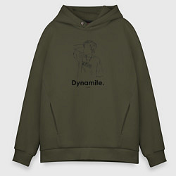 Толстовка оверсайз мужская BTS Dynamite J-Hope, цвет: хаки