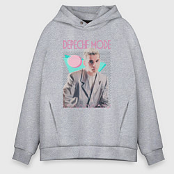 Толстовка оверсайз мужская Depeche Mode 80s Dave, цвет: меланж