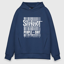 Толстовка оверсайз мужская Slipknot - people shit, цвет: тёмно-синий