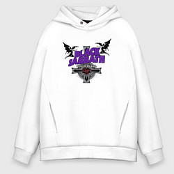 Толстовка оверсайз мужская Black Sabbath cover brasil, цвет: белый