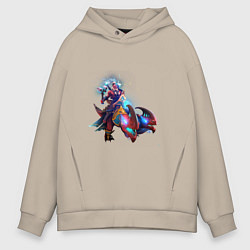 Толстовка оверсайз мужская Дизраптор дота 2, цвет: миндальный