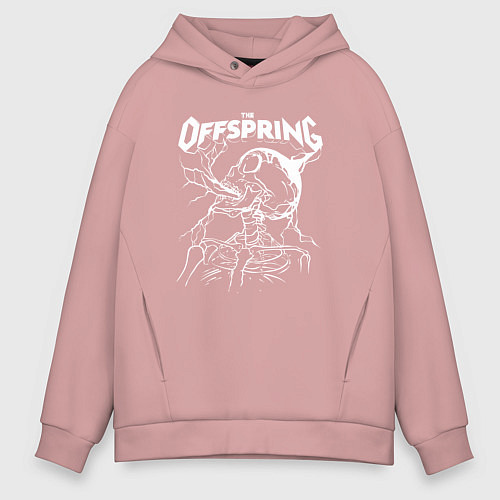 Мужское худи оверсайз The offspring - Supercharged / Пыльно-розовый – фото 1