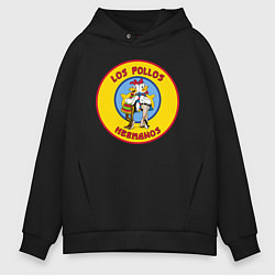 Толстовка оверсайз мужская Los Pollos hermanos Breaking bad, цвет: черный