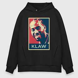 Толстовка оверсайз мужская Кавай, цвет: черный