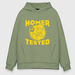 Толстовка оверсайз мужская Homer tested, цвет: авокадо