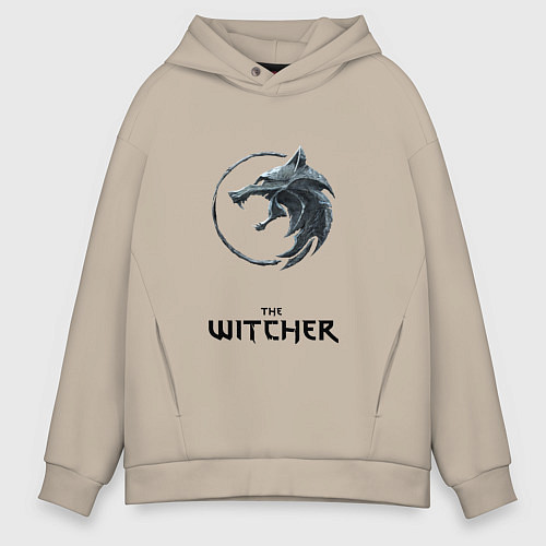 Мужское худи оверсайз The witcher ciri / Миндальный – фото 1