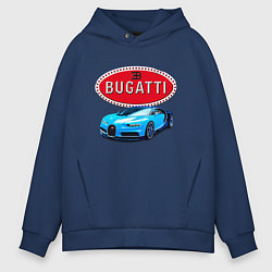 Толстовка оверсайз мужская Bugatti - motorsport, цвет: тёмно-синий
