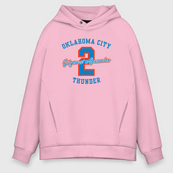 Толстовка оверсайз мужская Shai Oklahoma, цвет: светло-розовый