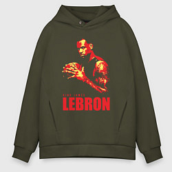Толстовка оверсайз мужская King James Lebron, цвет: хаки