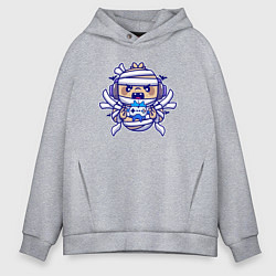 Толстовка оверсайз мужская Маленький геймер, цвет: меланж