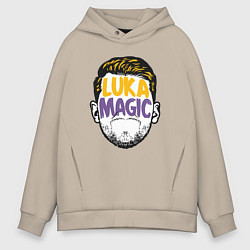 Толстовка оверсайз мужская Luka magic face, цвет: миндальный
