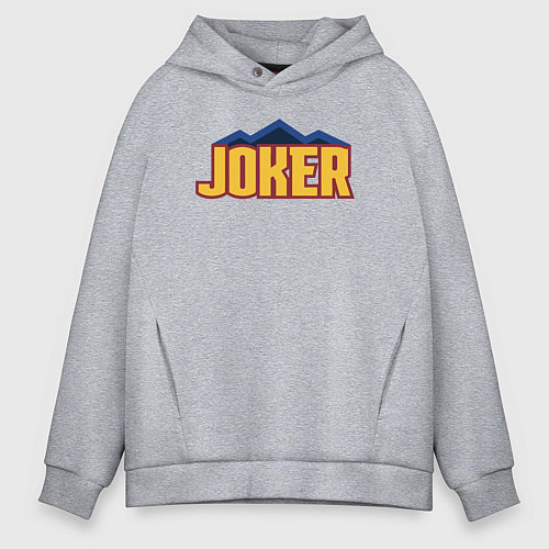 Мужское худи оверсайз Nuggets Joker / Меланж – фото 1