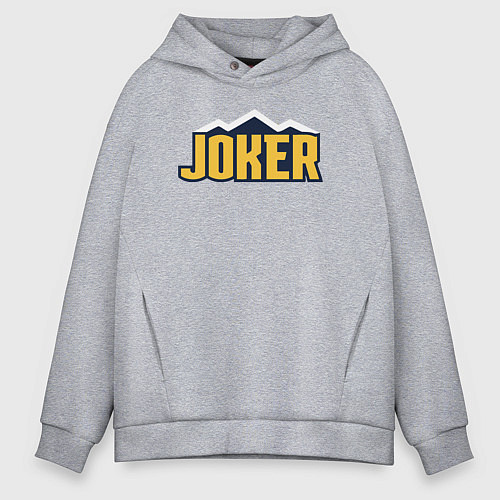 Мужское худи оверсайз Joker Nuggets / Меланж – фото 1