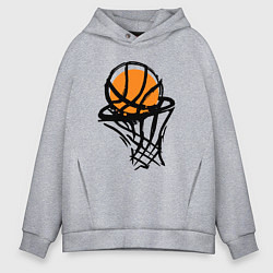 Толстовка оверсайз мужская Точно в кольцо, цвет: меланж